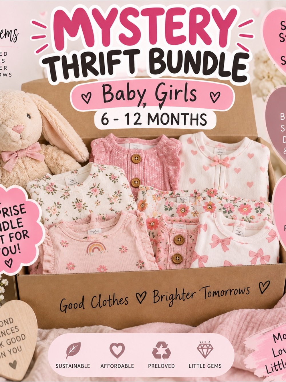Baby Girls Mystery Thrift Bundle (6-12 Months)